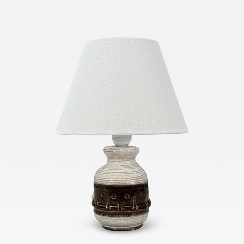 Danish Modern, Brown Stoneware, Table Lamp, Denmark, 1960s (1 of 7)