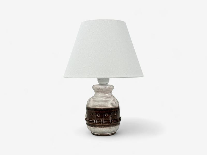 Danish Modern, Brown Stoneware, Table Lamp, Denmark, 1960s - 7