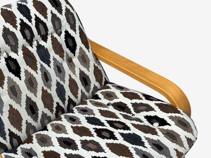 Westnofa, Bentwood, Fabric, Lounge Chair and Ottoman, Norway, 1960s - 4