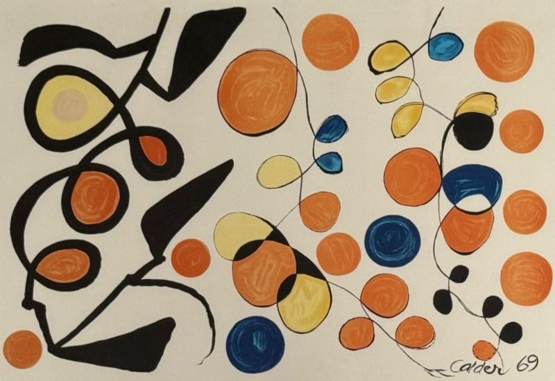 Alexander Calder, "Spring Carnival" Authentic Lithograph, 1969 (1 of 11)