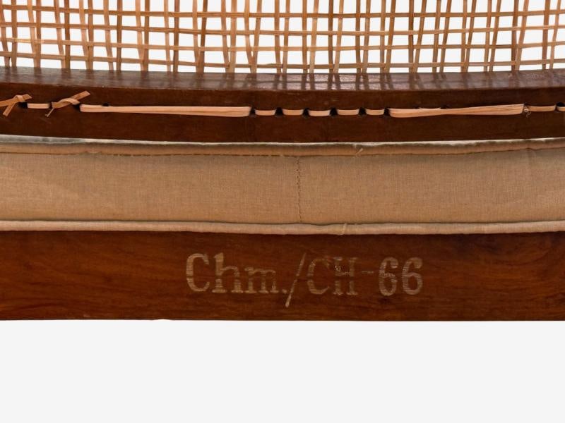 Pierre Jeanneret, Teak, Cane, Four Floating Back Chairs, Chandigarh, 1960s - 8