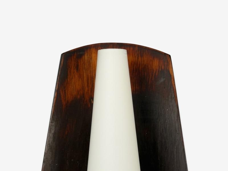 Danish Modern, Teak, Brass, Opaline Glass, Wall Lights, Denmark, 1960s - 5