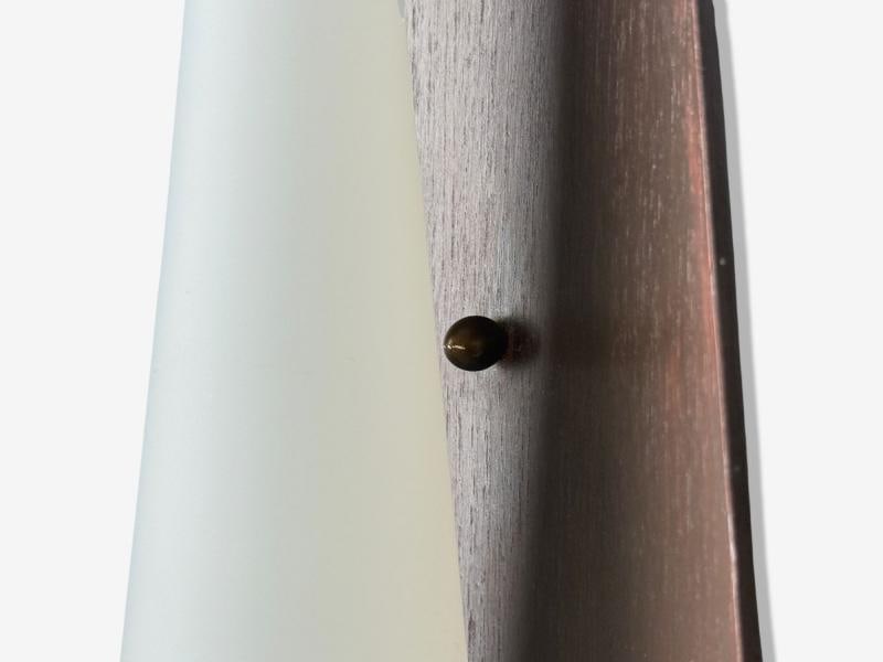 Danish Modern, Teak, Brass, Opaline Glass, Wall Lights, Denmark, 1960s - 8