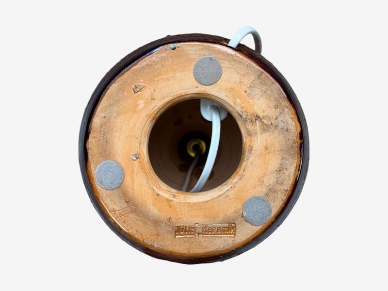Julie Keramik, Danish Modern, Brown Ceramic, Table Lamp, Denmark, 1960s - 10