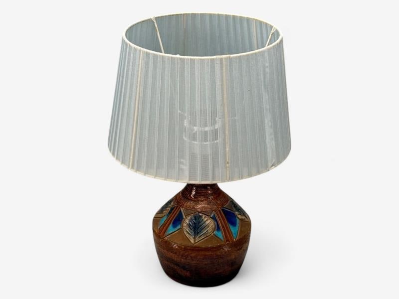 Julie Keramik, Danish Modern, Brown Ceramic, Table Lamp, Denmark, 1960s - 3