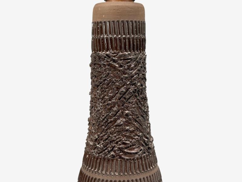 Nila Keramik, Brown Ceramic, Table Lamp, Sweden, 1970s - 5