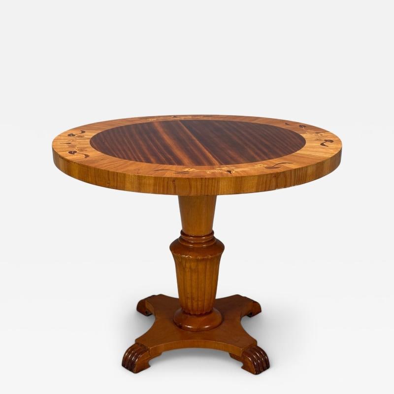 Swedish Art Deco, Marquetry Inlay, Wood, Center Table, Sweden, 1930s (1 of 10)