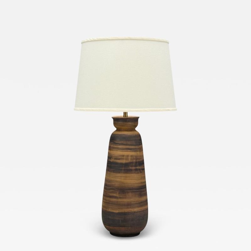 Aldo Londi Bitossi, Ceramic, Brass, Table Lamp, Italy, 1950s (1 of 10)