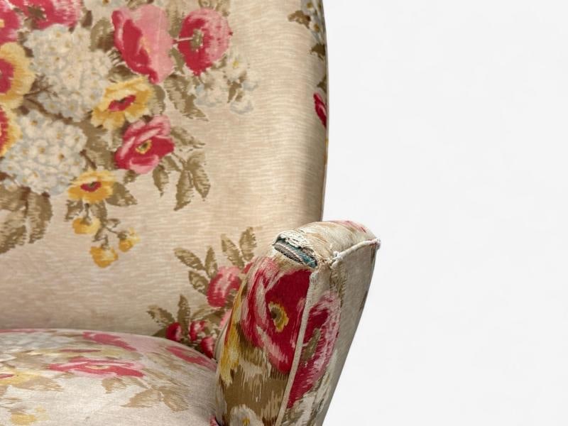 ISA Bergamo, Fabric, Wood, Brass, Organic Lounge Chairs, Italy, 1950s - 10