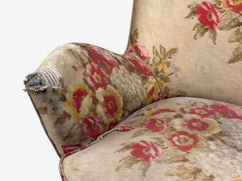 ISA Bergamo, Fabric, Wood, Brass, Organic Lounge Chairs, Italy, 1950s - 9