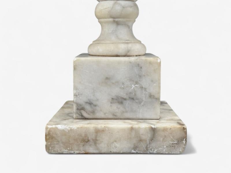 Italian Neoclassical, Marble, Alabaster, Brass, Table Lamps, Italy, 1940s - 10