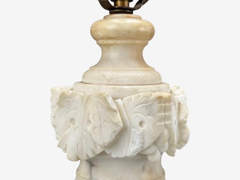 Italian Neoclassical, Marble, Alabaster, Brass, Table Lamps, Italy, 1940s - 8