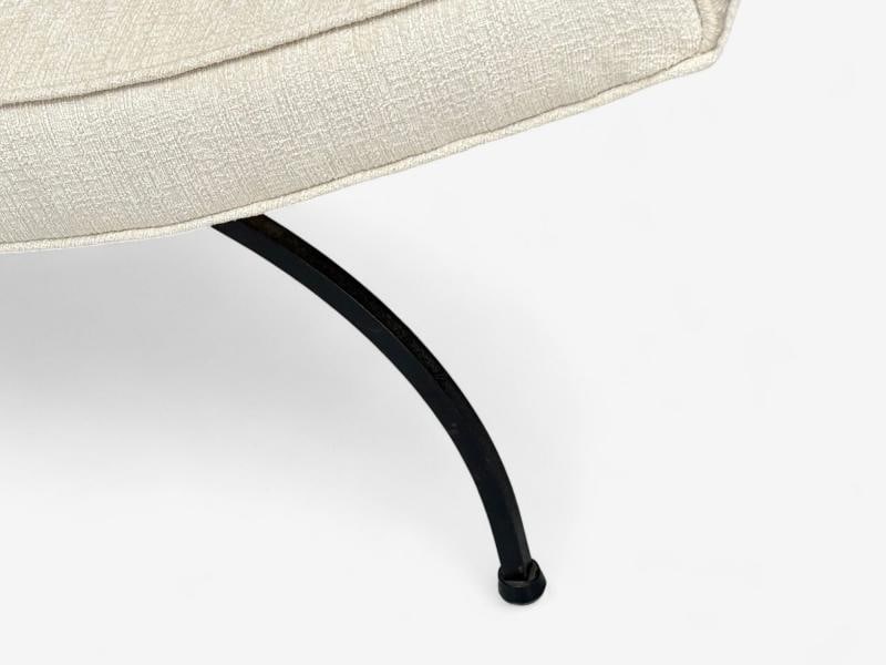 Milo Baughman, Iron, Fabric, Scoop Chair, USA, 1950s - 7