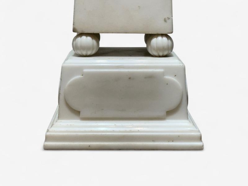 Neoclassical, White Marble, Obelisks on Pedestals, France, 1920s - 5