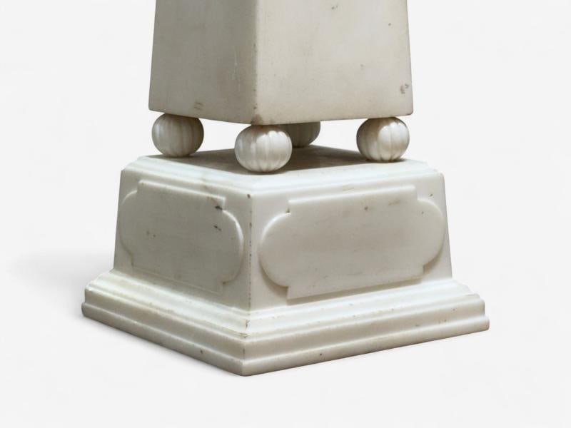 Neoclassical, White Marble, Obelisks on Pedestals, France, 1920s - 6