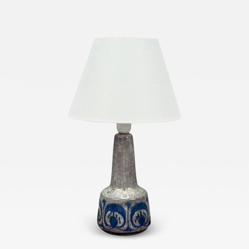 Michael Andersen, Glazed Stoneware, Table Lamp, Denmark, 1970s: Title: Michael Andersen, Glazed Stoneware, Table Lamp, Denmark, 1970s Description: Michael Andersen, Danish Mid-Century Modern, Glazed Stoneware, Table Lamp, Denmark, 1970s Blue and grey glazed