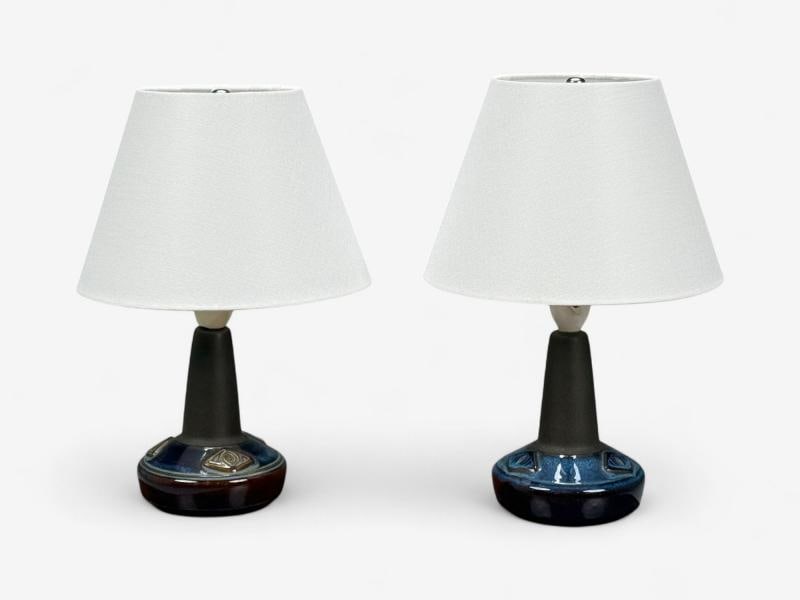 Søholm Stentøj, Glazed Stoneware, Table Lamps, Denmark, 1970s - 7