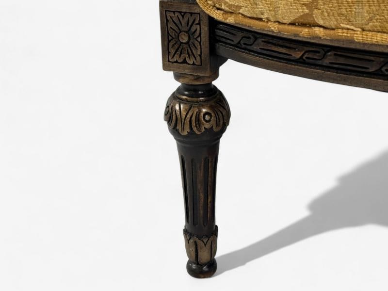 Louis XVI Style, Beige Fabric, Mahogany, Lounge Chairs, France, 1920s - 9