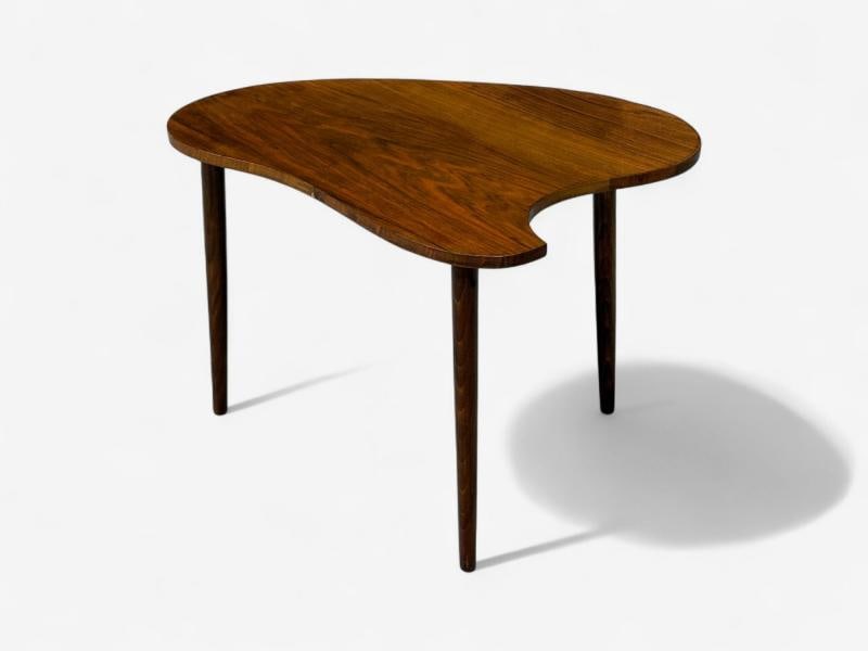 Danish Modern, Teak, Organic Form Side Table, Denmark, 1950s - 4