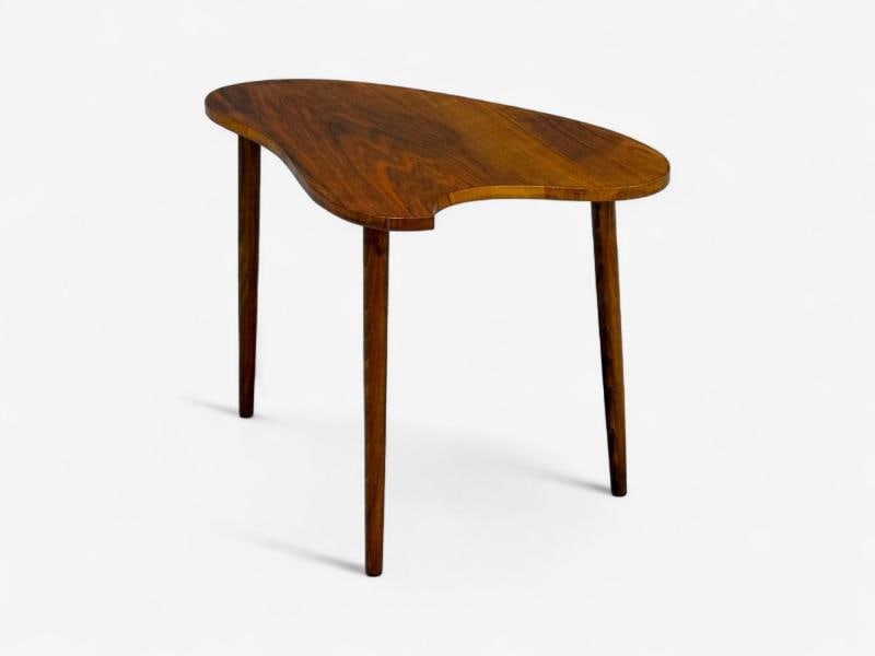 Danish Modern, Teak, Organic Form Side Table, Denmark, 1950s - 6