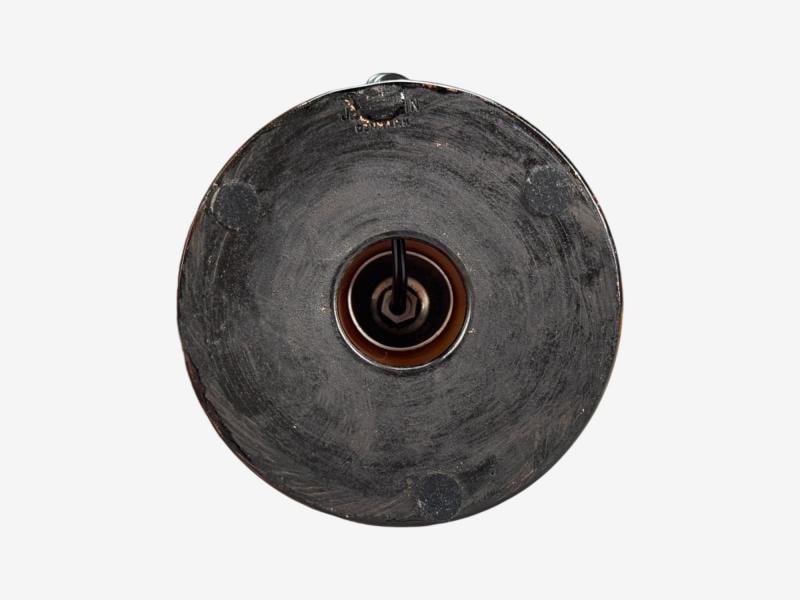 Danish Modern, Deep Red Stoneware, Table Lamp, Denmark, 1960s - 8