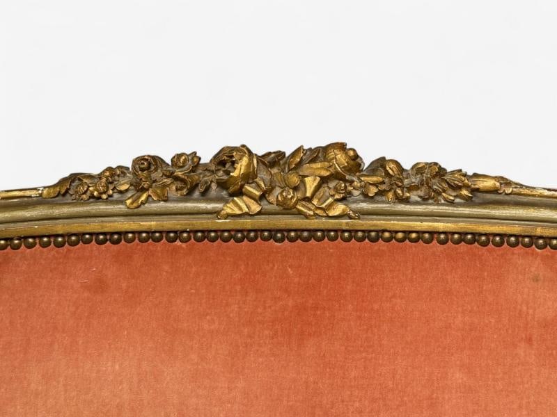 Neoclassical, Clayed Gilt, Carved Wood, Twin Bedframe, France, 1900s - 5