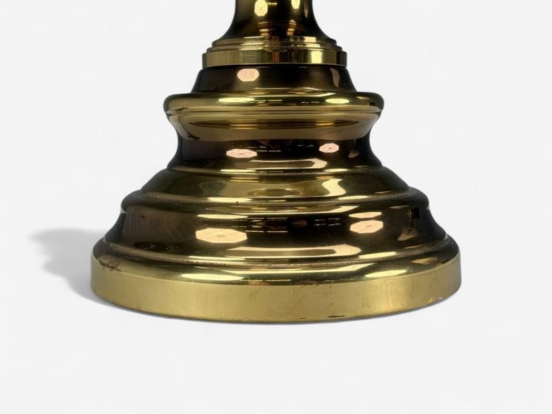 Hollywood Regency, Brass, Fabric, Table Lamps, USA, 1970s - 9