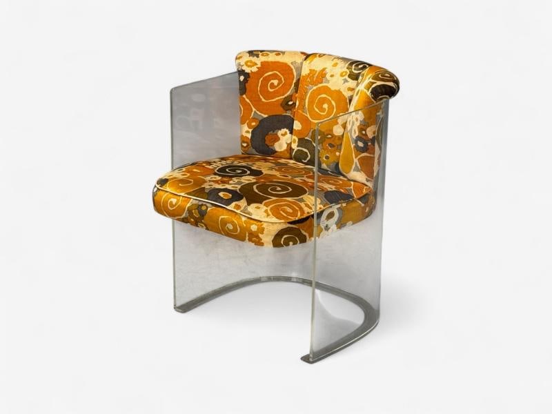 Vladimir Kagan, American Modern, Lucite, Fabric, Armchairs, USA, 1970s - 5