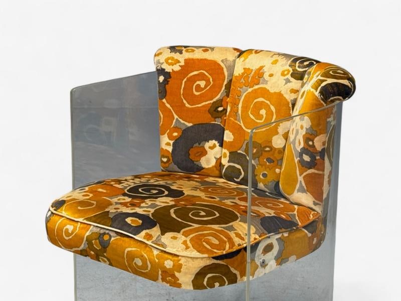 Vladimir Kagan, American Modern, Lucite, Fabric, Armchairs, USA, 1970s - 6