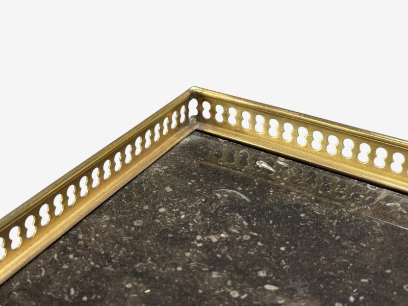 Louis XVI, Hollywood Regency, Bronze, Marble, Ebonized Console, France, 1930s - 7