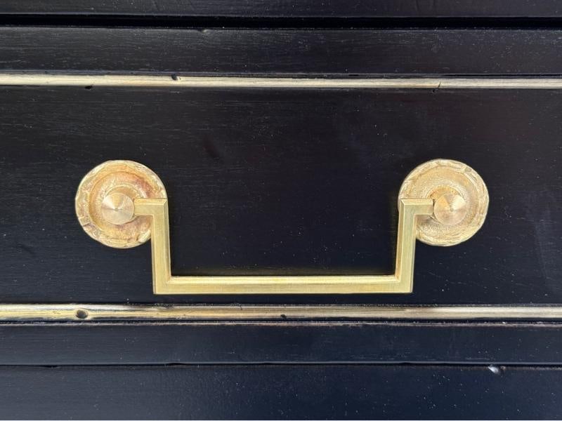 Louis XVI, Hollywood Regency, Bronze, Marble, Ebonized Console, France, 1930s - 9