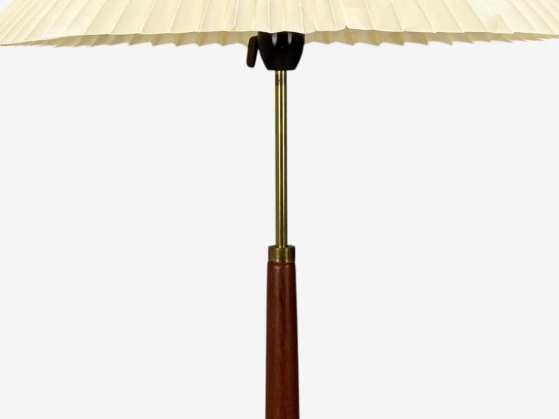 Danish Modern, Teak, Brass, Paper, Floor Lamp, Denmark, 1960s - 4