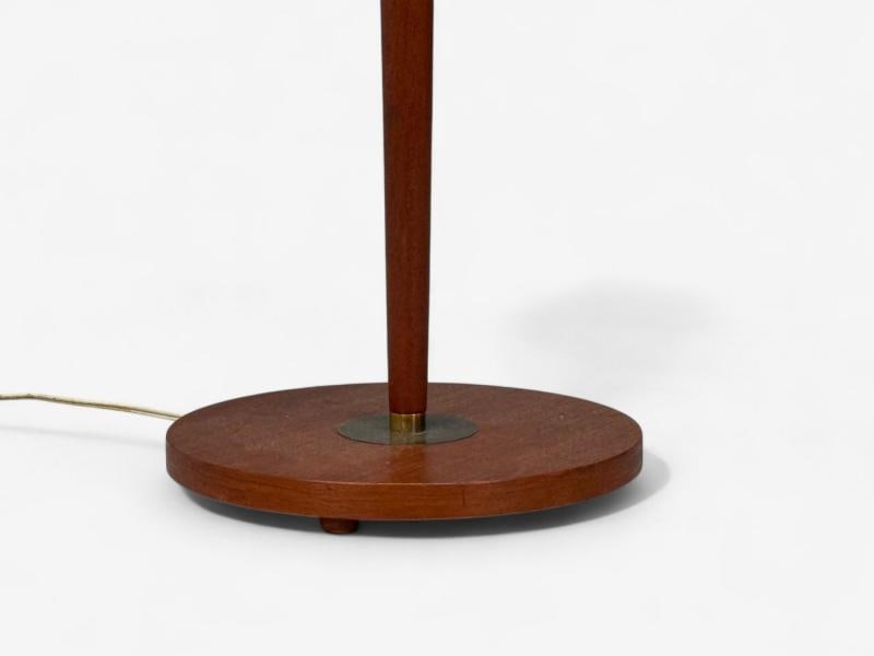 Danish Modern, Teak, Brass, Paper, Floor Lamp, Denmark, 1960s - 9