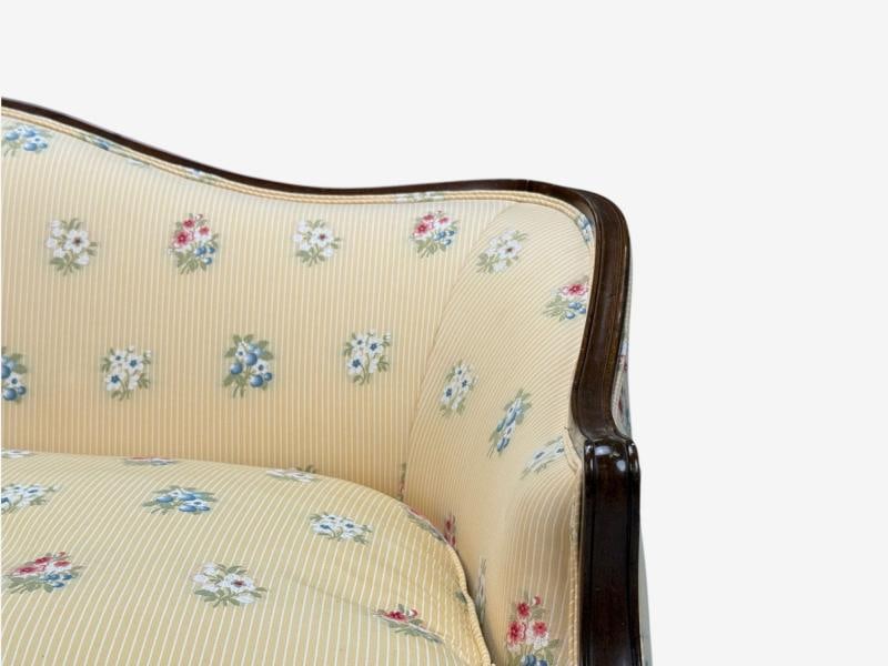 Hepplewhite Style, Mahogany, Scalamandre Upholstery, Loveseat, 1930s - 10