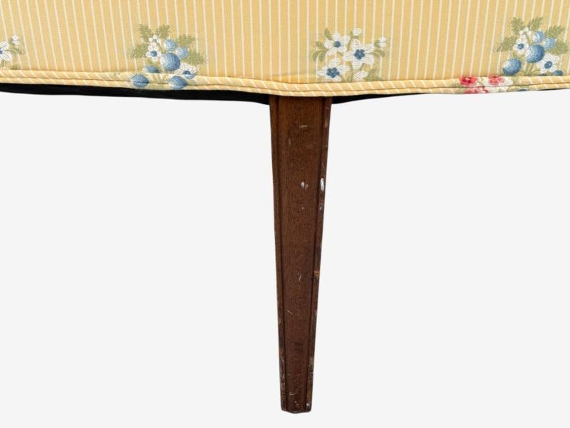 Hepplewhite Style, Mahogany, Scalamandre Upholstery, Loveseat, 1930s - 11