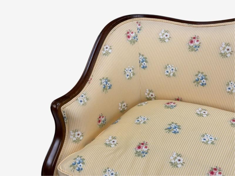 Hepplewhite Style, Mahogany, Scalamandre Upholstery, Loveseat, 1930s - 8