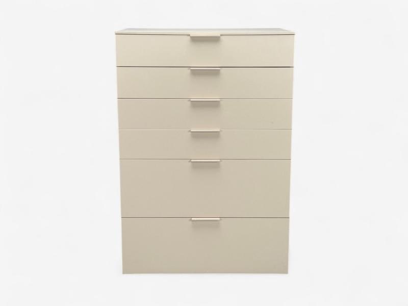 Guilio Cappelini, Cream Matte Lacquer, Highboy, Italy, 2010s - 3