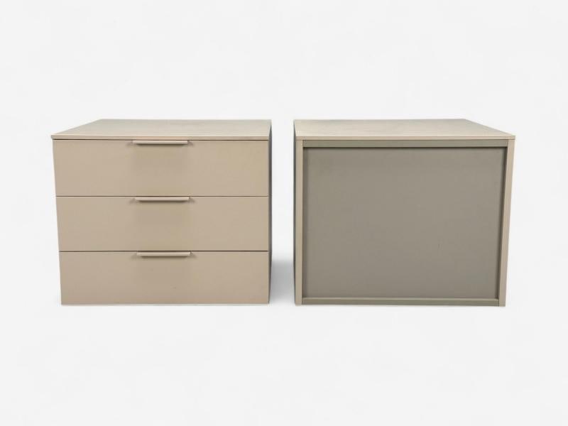 Guilio Cappelini, Cream Matte Lacquer, Nightstands, Italy, 2010s - 10