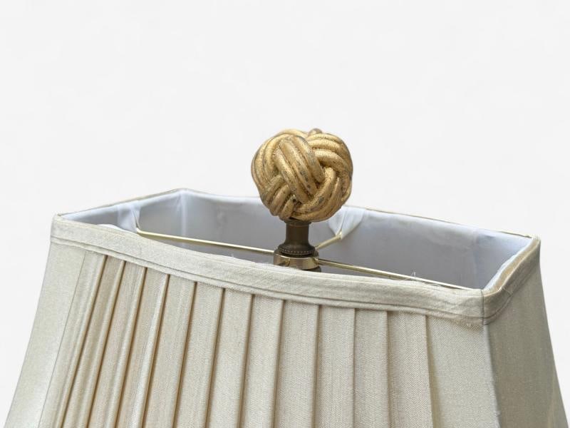 Chinoiserie, Painted Wood, Gilt, Ebonized Table Lamps, USA, 1970s - 2