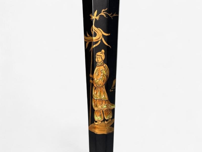 Chinoiserie, Painted Wood, Gilt, Ebonized Table Lamps, USA, 1970s - 3