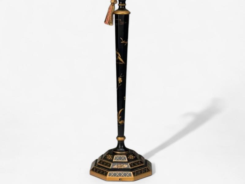 Chinoiserie, Painted Wood, Gilt, Ebonized Table Lamps, USA, 1970s - 9