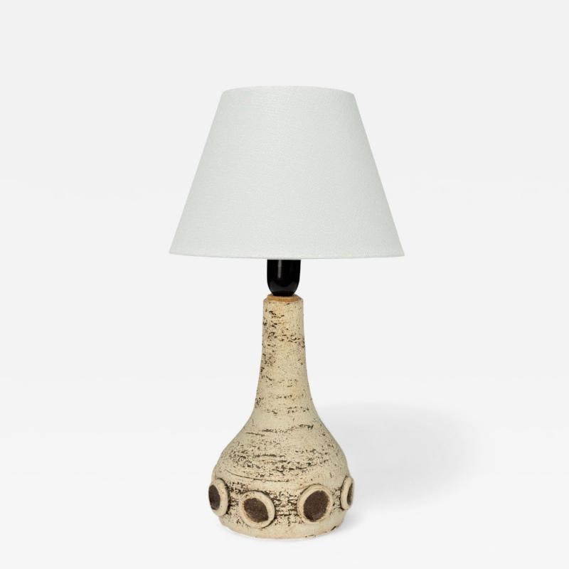 Danish Modern, Crackle Stoneware, Table Lamp, Denmark, 1970s (1 of 6)