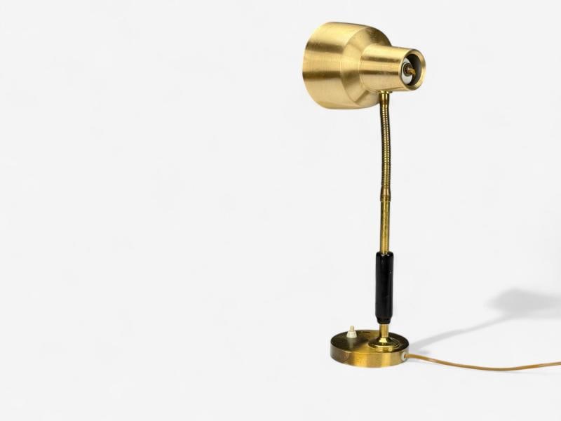 Armaturhantverk Tibro, Brass, Adjustable Desk Lamp, Sweden, 1960s - 4