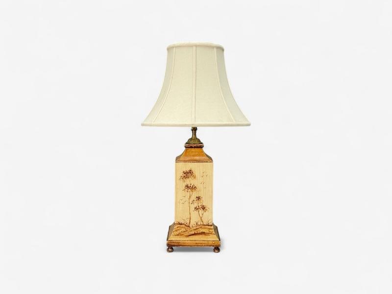 Chinoiserie, Painted Wood, Brass, Table Lamp, USA, 1960s - 6