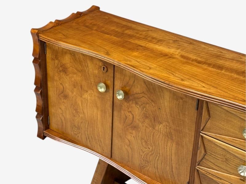 Paolo Buffa, Italian Modern, Cherrywood, Brass, Sideboard, Italy, 1950s - 6
