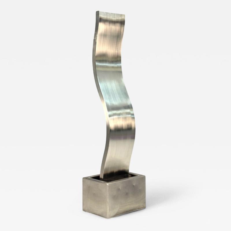 Archie Held, Contemporary, Stainless Steel, Monumental Water Sculpture, USA 2000: Title: Archie Held, Contemporary, Stainless Steel, Monumental Water Sculpture, USA 2000 Description: Archie Held Studio, Contemporary, Stainless Steel, Monumental "Wave" Water Sculpture, USA, 2000 A