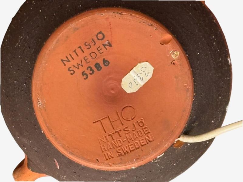 Thomas Hellström, Swedish Modern, Ceramic, Fabric, Table Lamp, Sweden, 1970s - 10