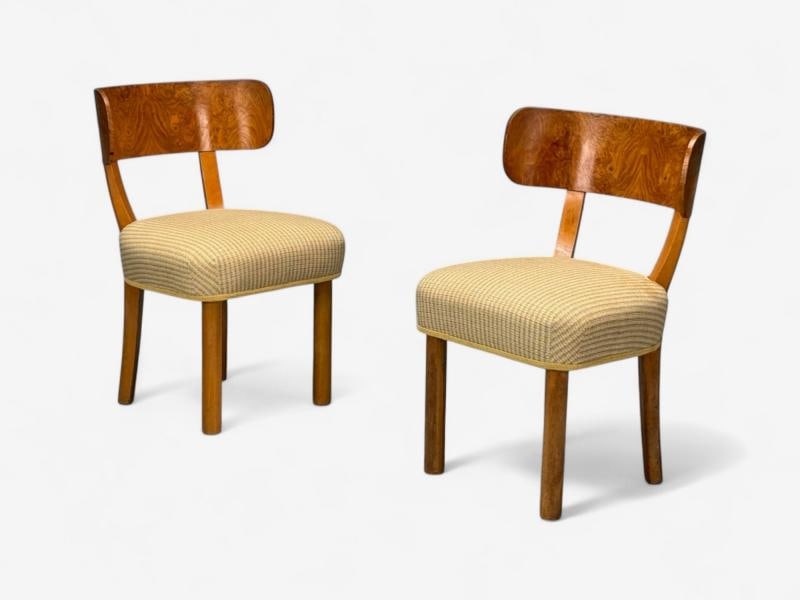 Axel Einar Hjorth, Nordiska Kompaniet, Birch, Rare Birka Chairs, Sweden, 1930s - 5