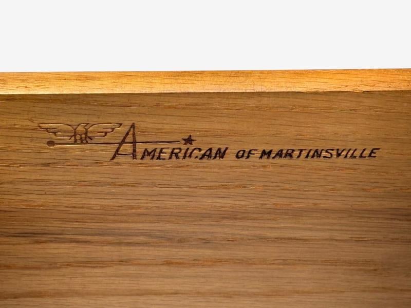 American of Martinsville, Walnut, Travertine, Sideboard, USA, 1960s - 10