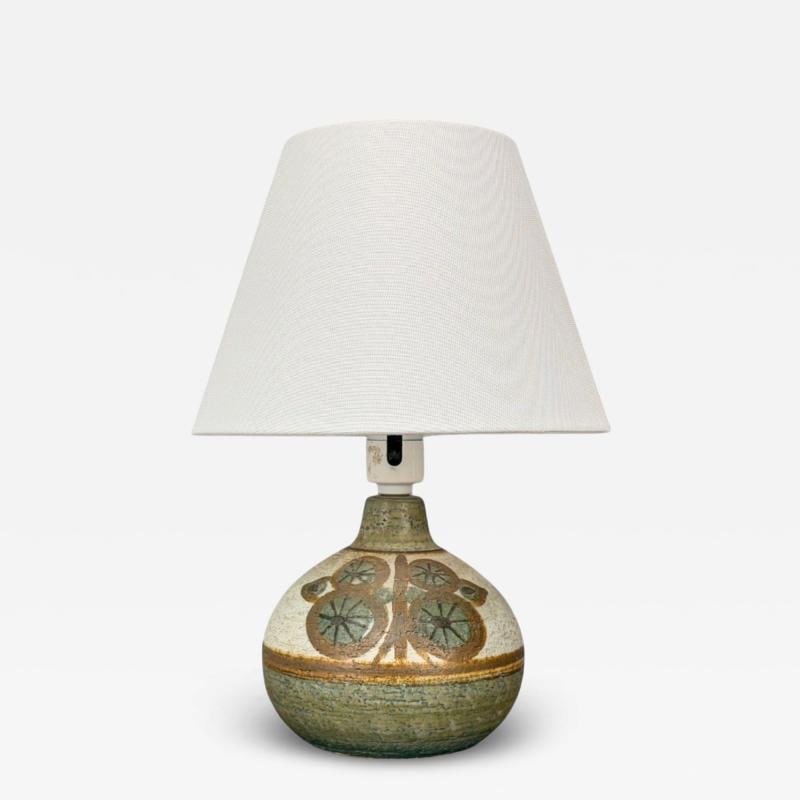 Søholm Keramik, Danish Modern, Beige Stoneware, Table Lamp, Denmark, 1960s (1 of 8)